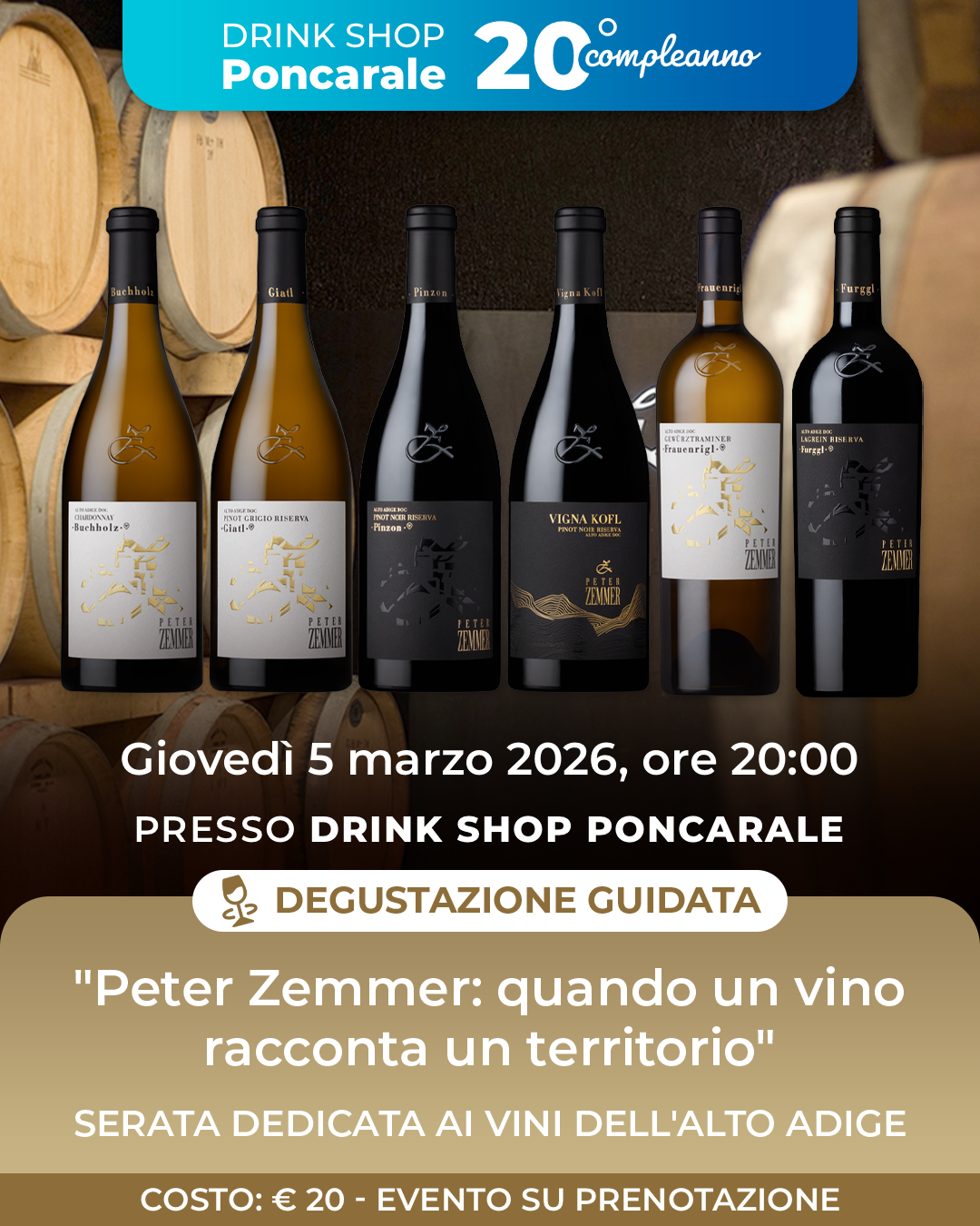 Locandina Degustazione guidata