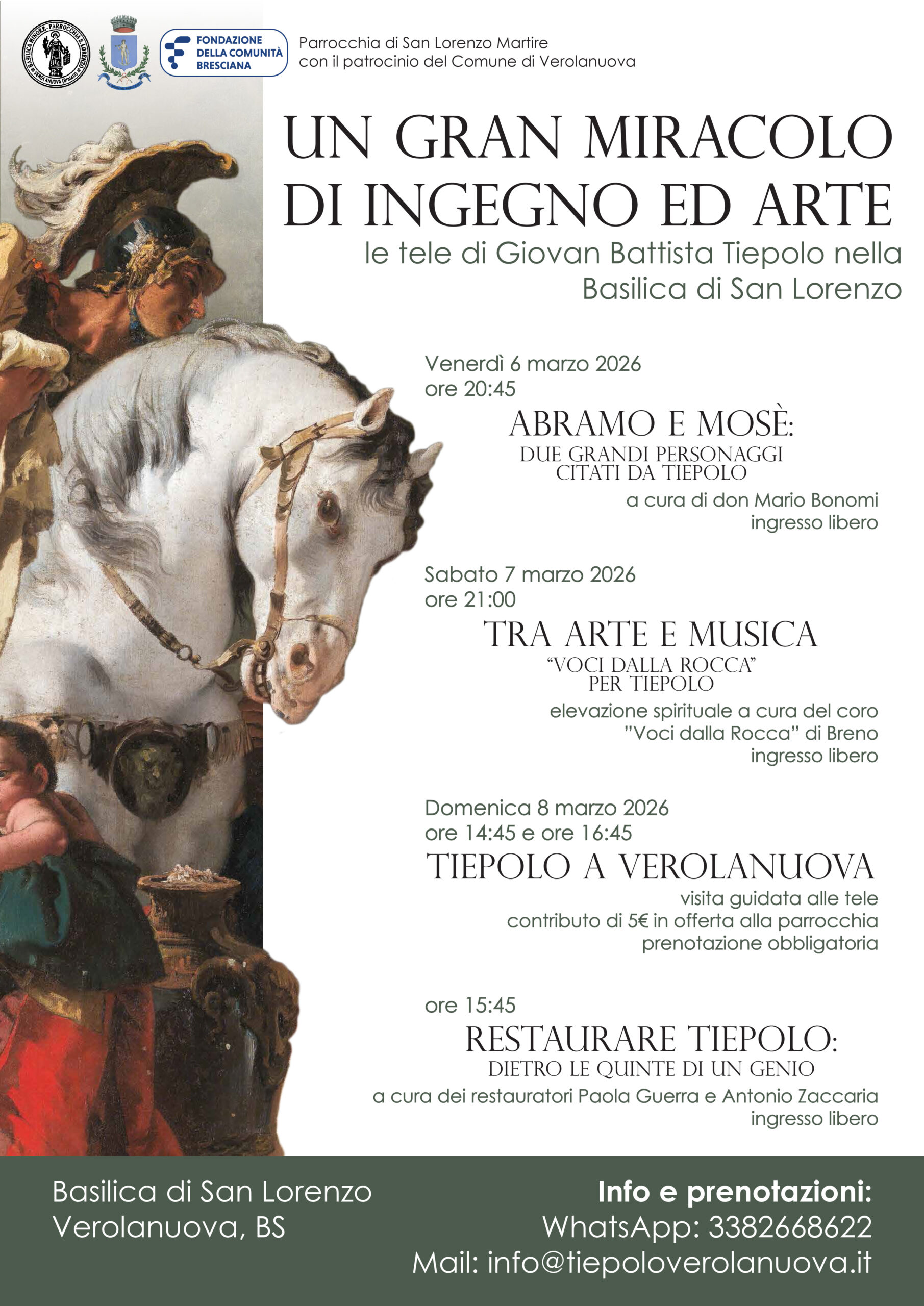 Locandina Voci dalla rocca per Tiepolo
