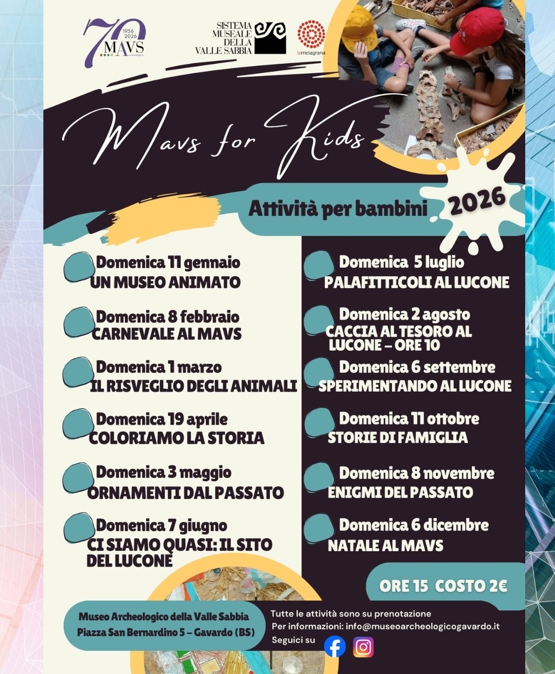 Locandina Attività al MAVS a Gavardo