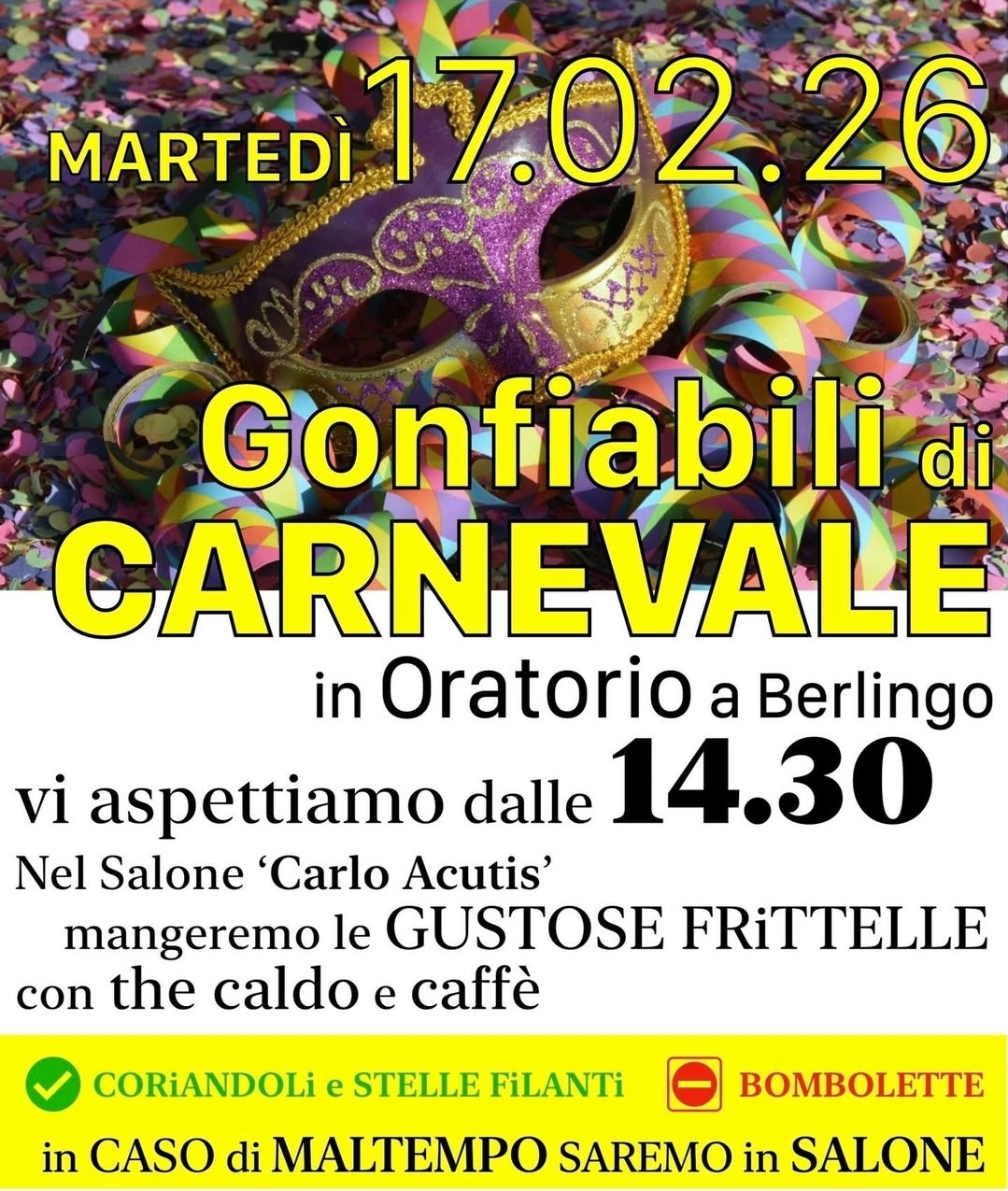 Locandina Carnevale a Berlingo
