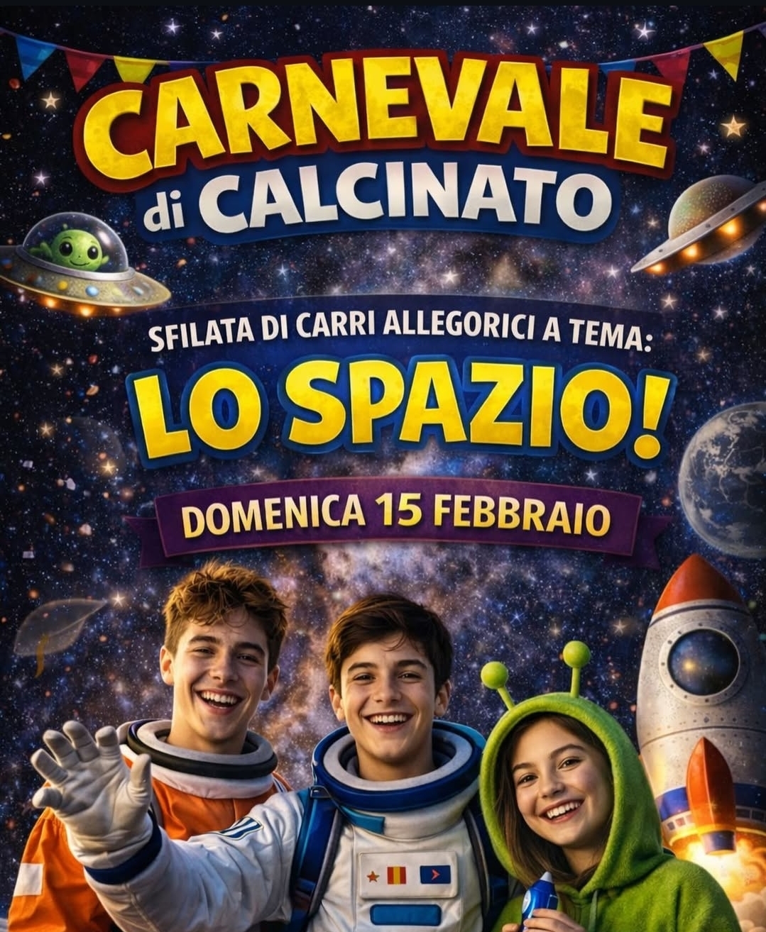 Locandina Carnevale a Calcinato