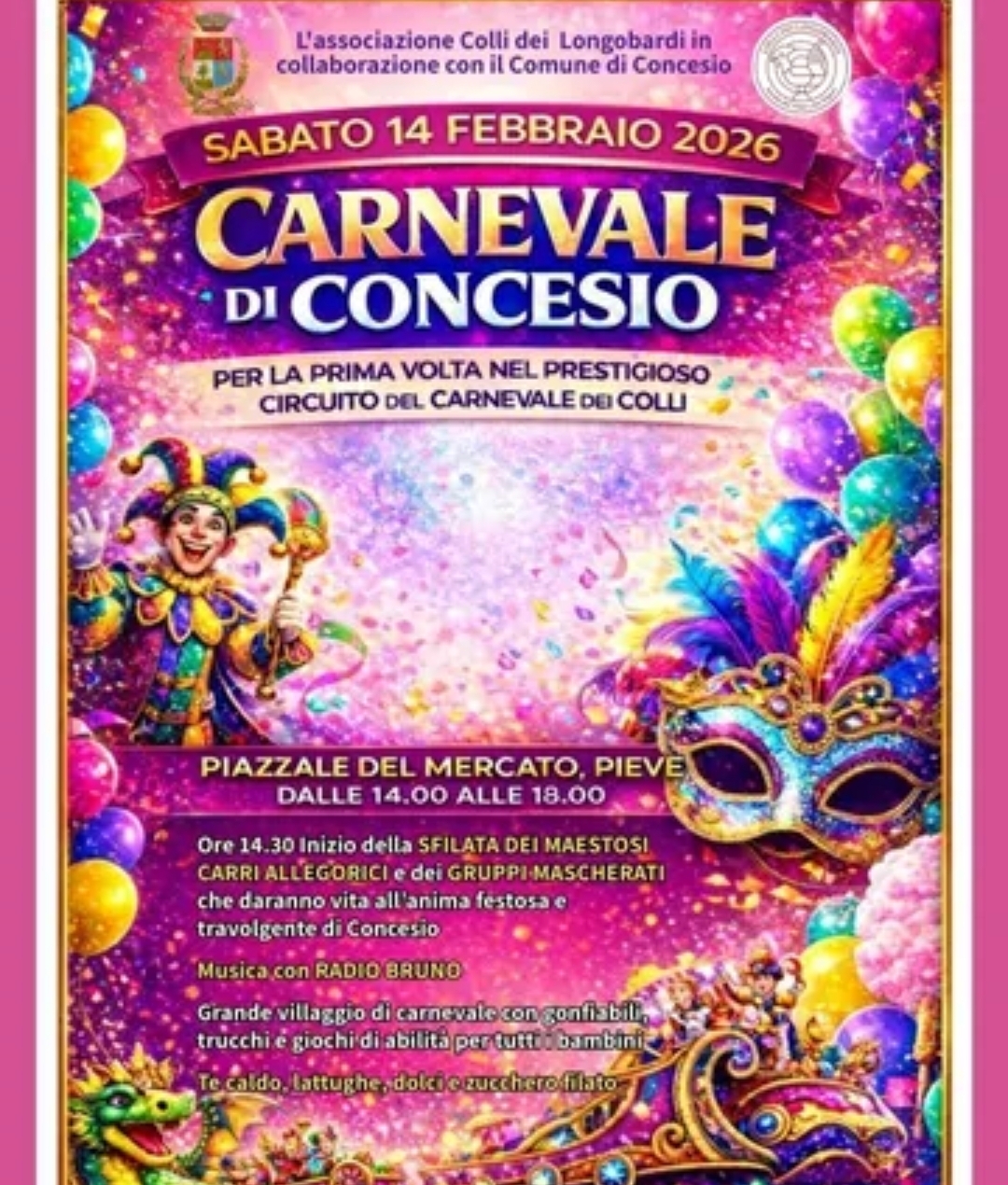 Locandina Carnevale a Concesio