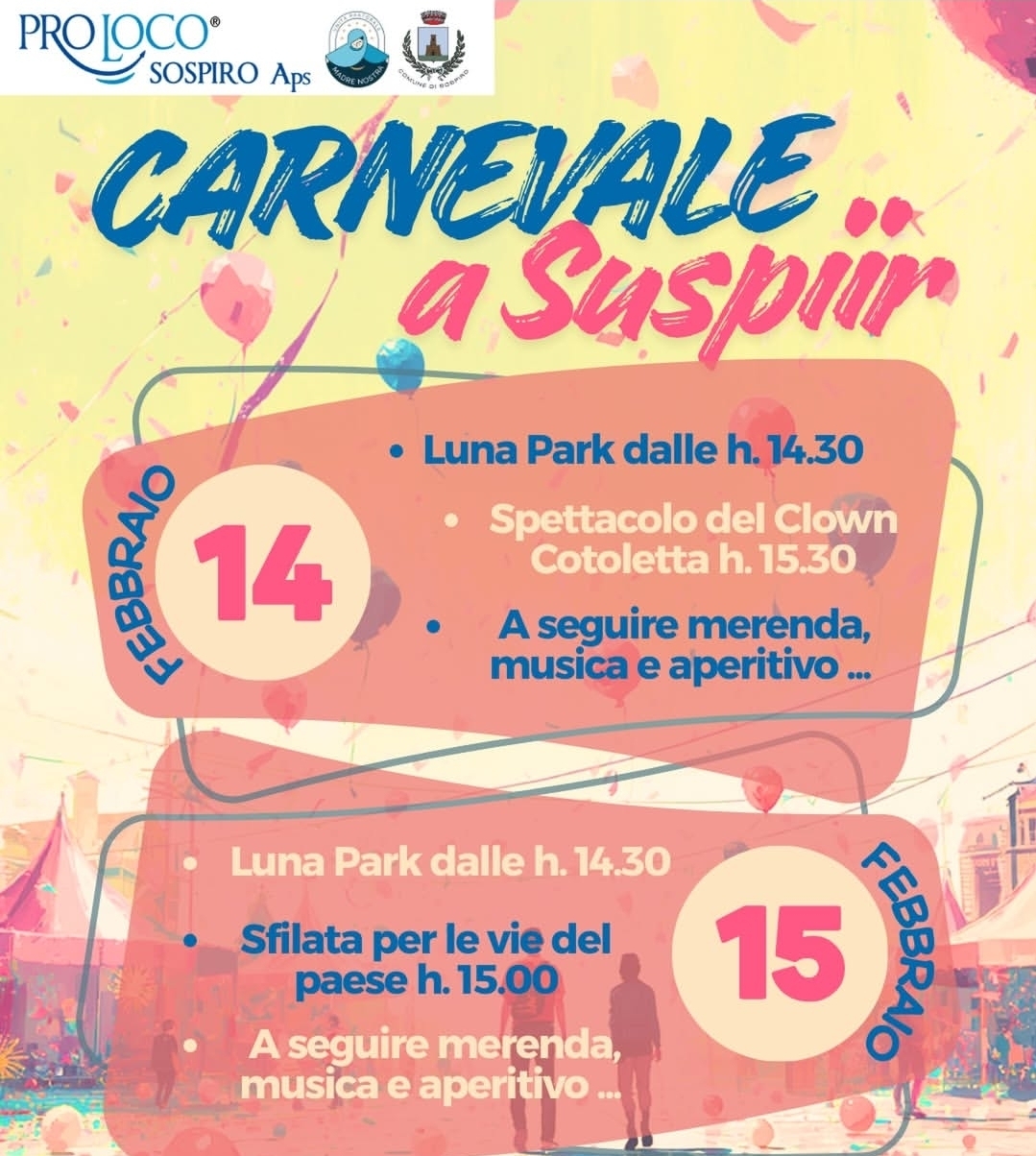 Locandina Carnevale a Sospiro