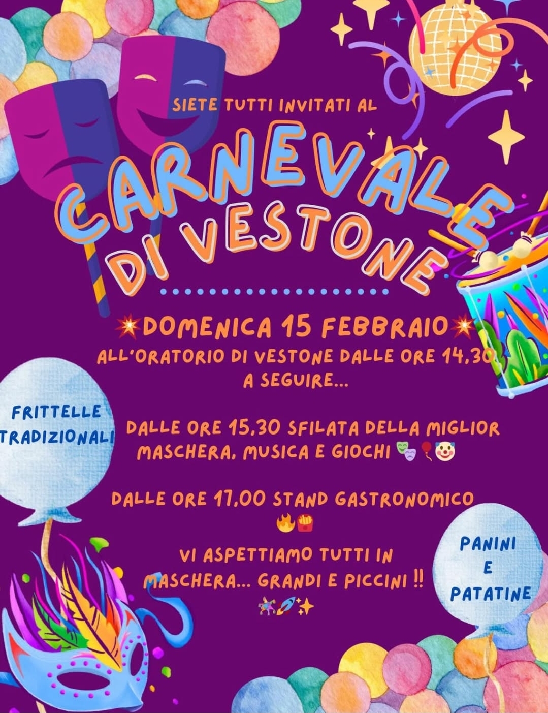 Locandina Carnevale a Vestone
