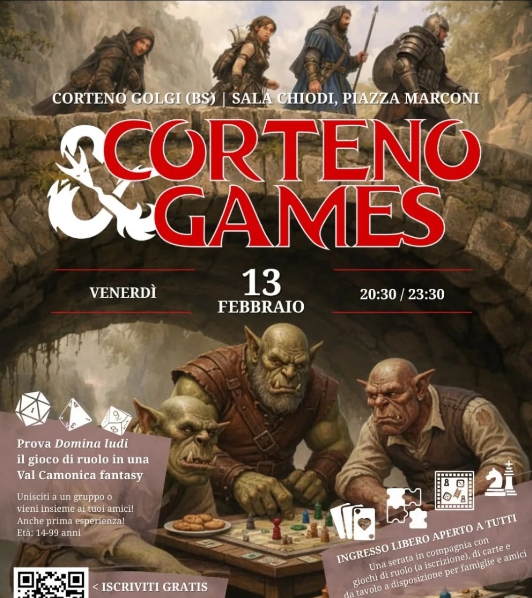 Locandina Corteno Games a Corteno Golgi
