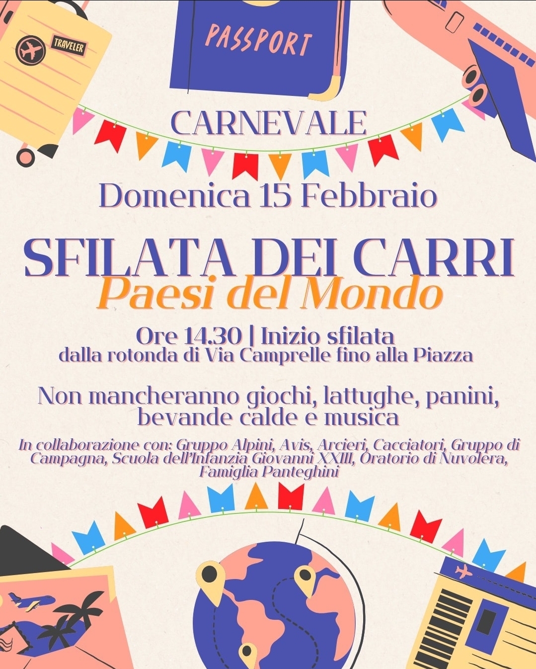 Locandina Sfilata dei carri a Nuvolera