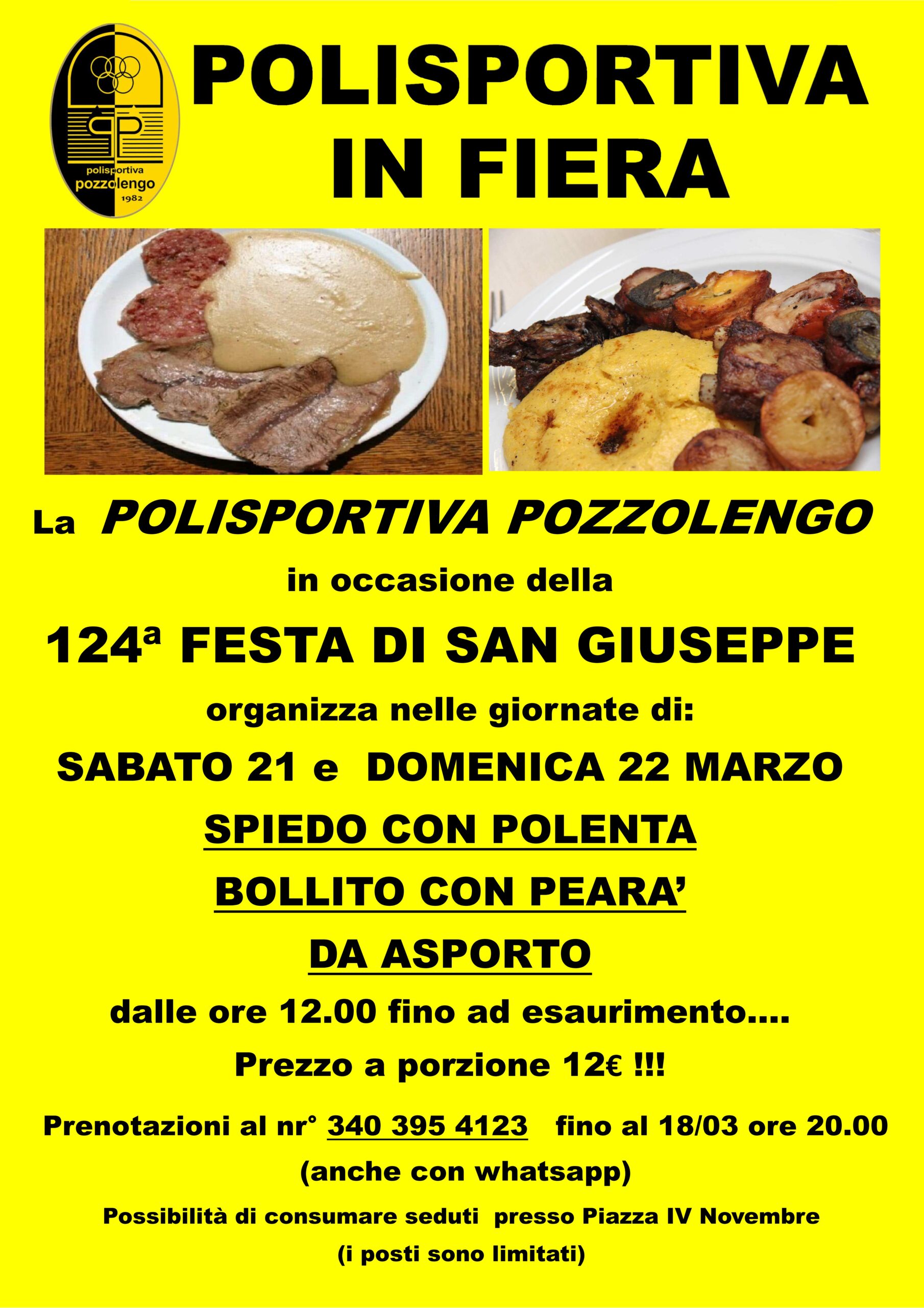 Locandina Polisportiva in fiera