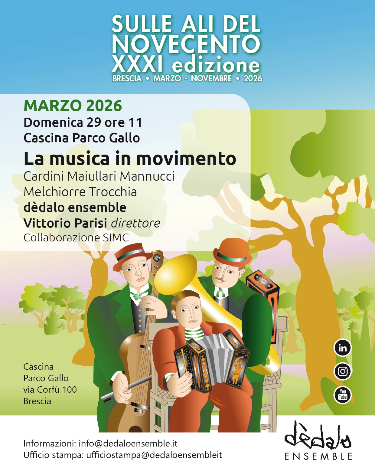 Locandina La musica in movimento