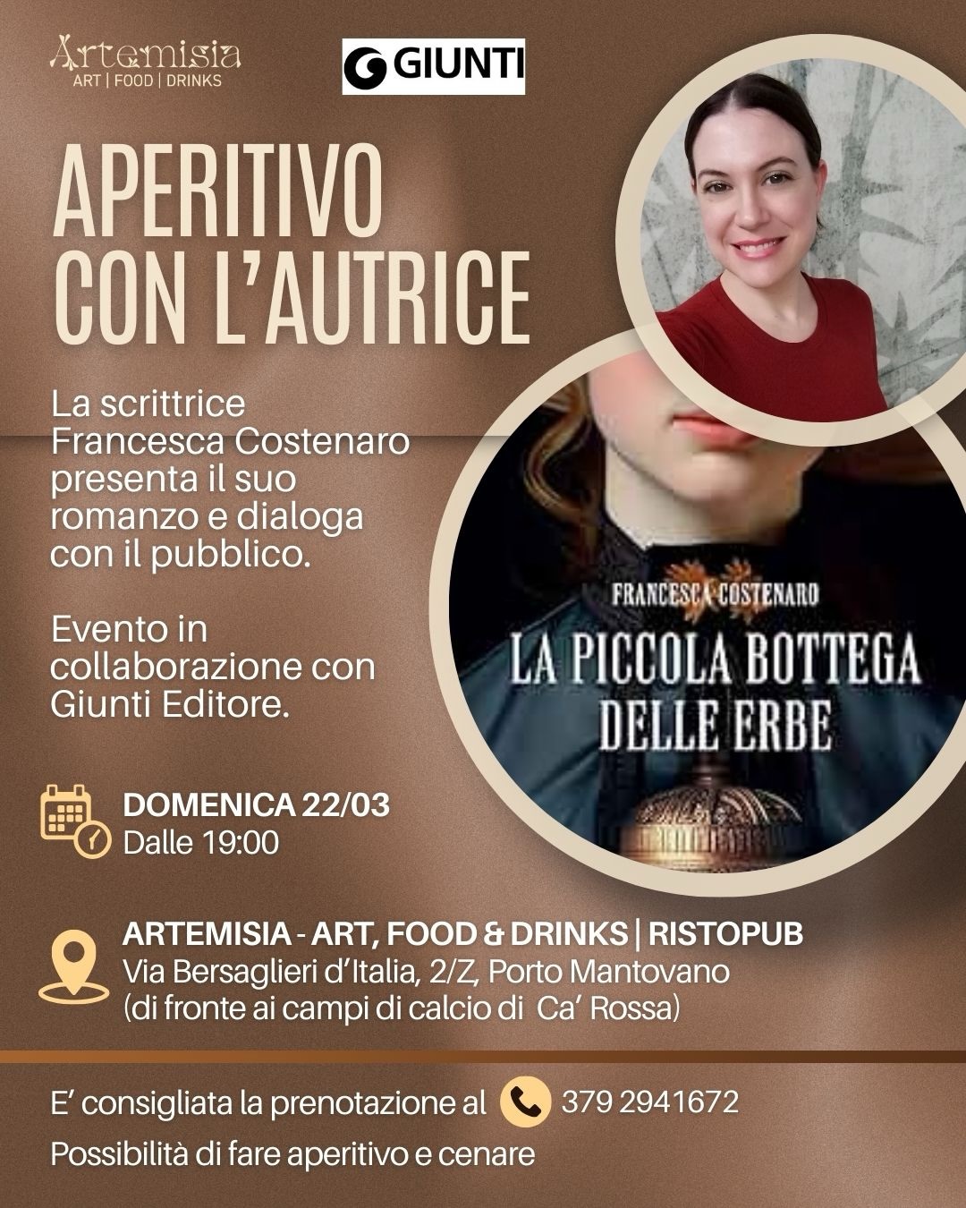Locandina Aperitivo con l’autrice