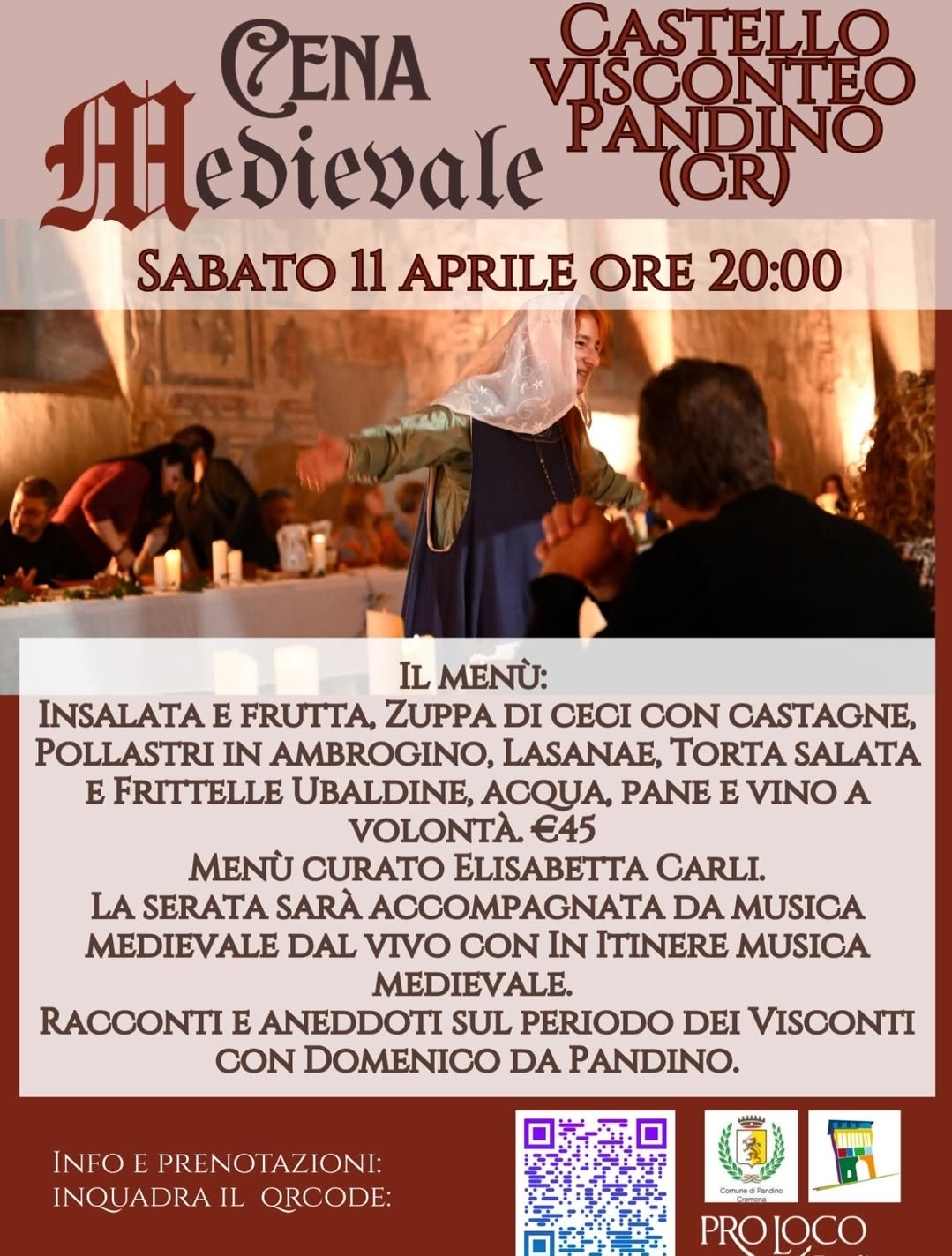 Locandina Cena medievale a Pandino