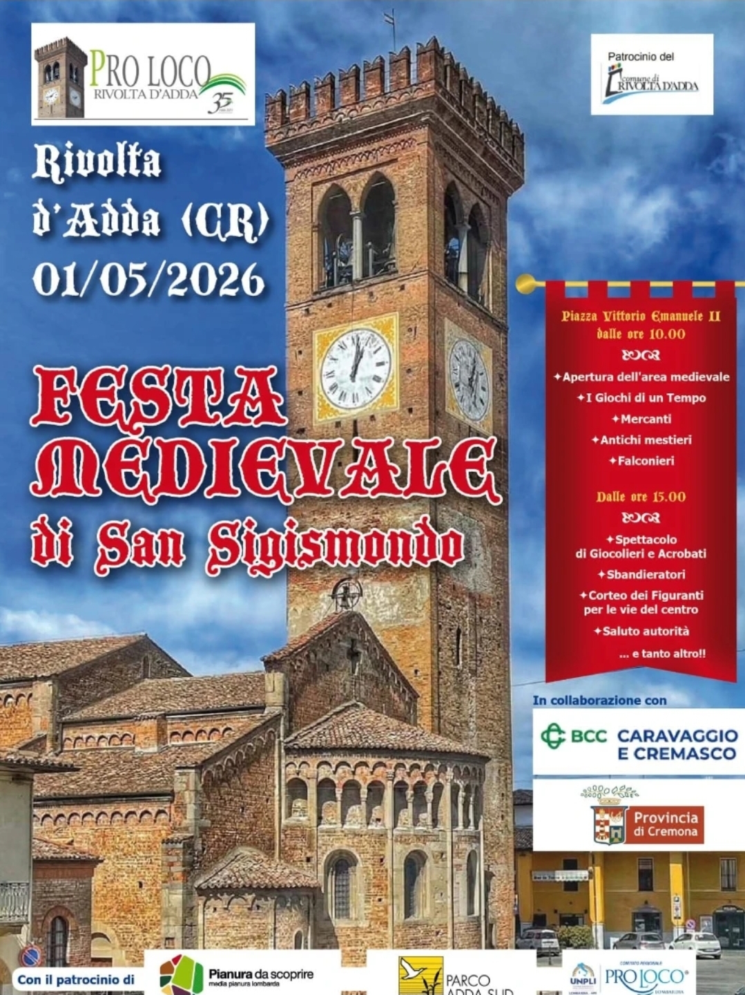 Locandina Festa Medievale di San Sigismondo