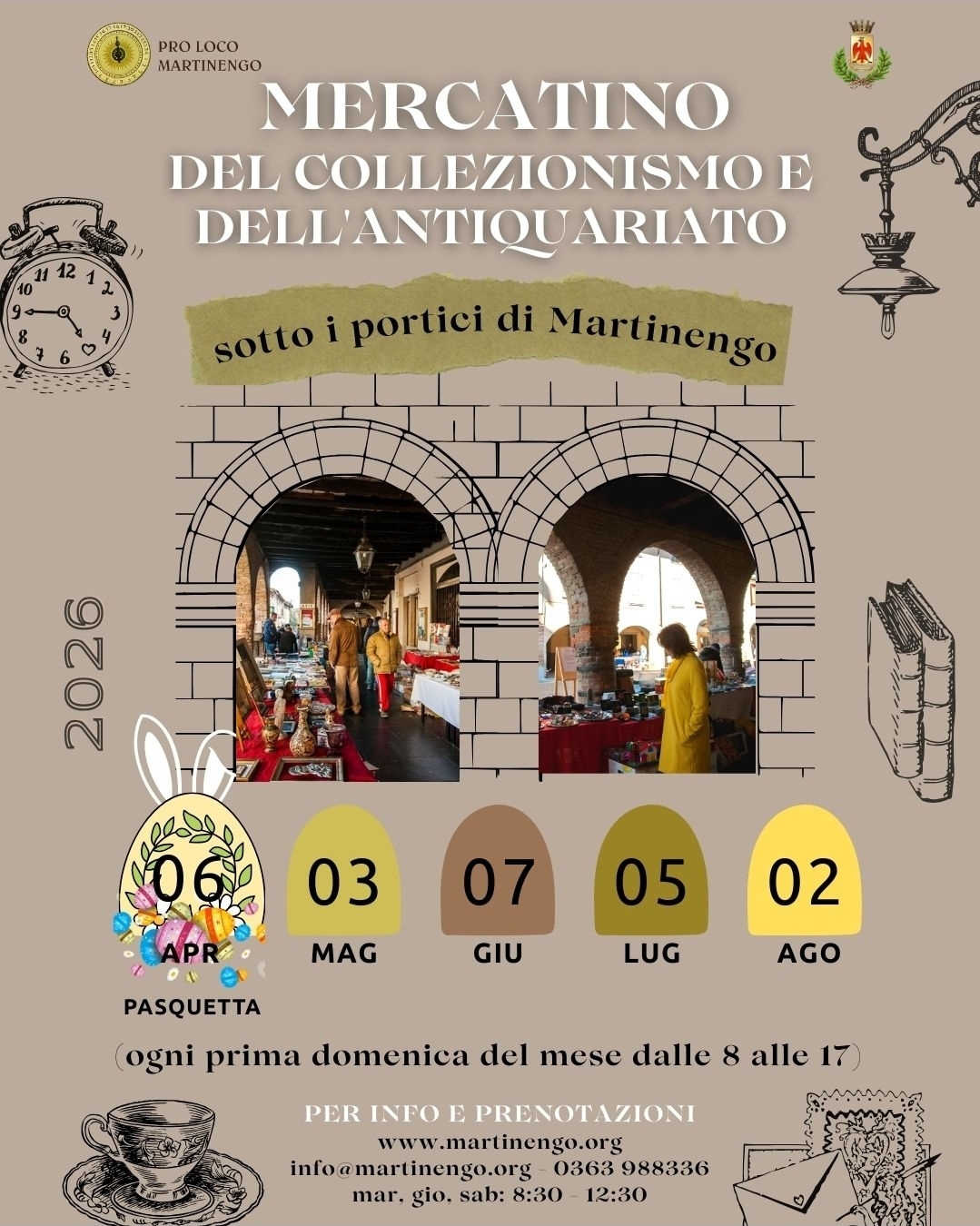 Locandina Mercato del collezionismo a Martinengo