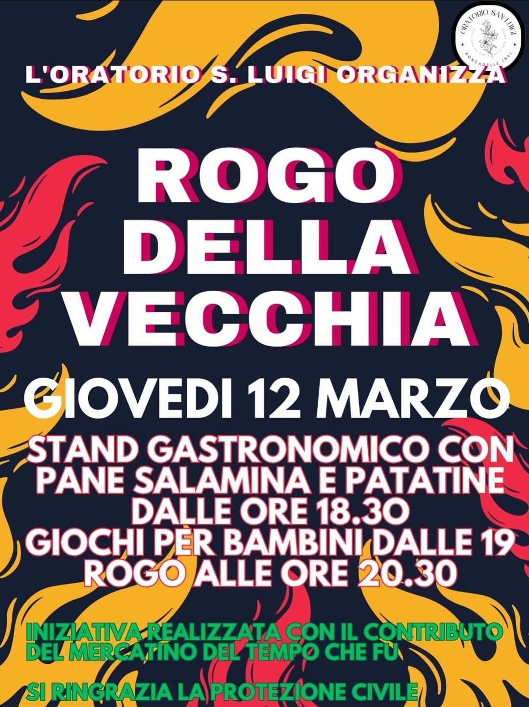 Locandina Rogo della vecchia a Roncadelle