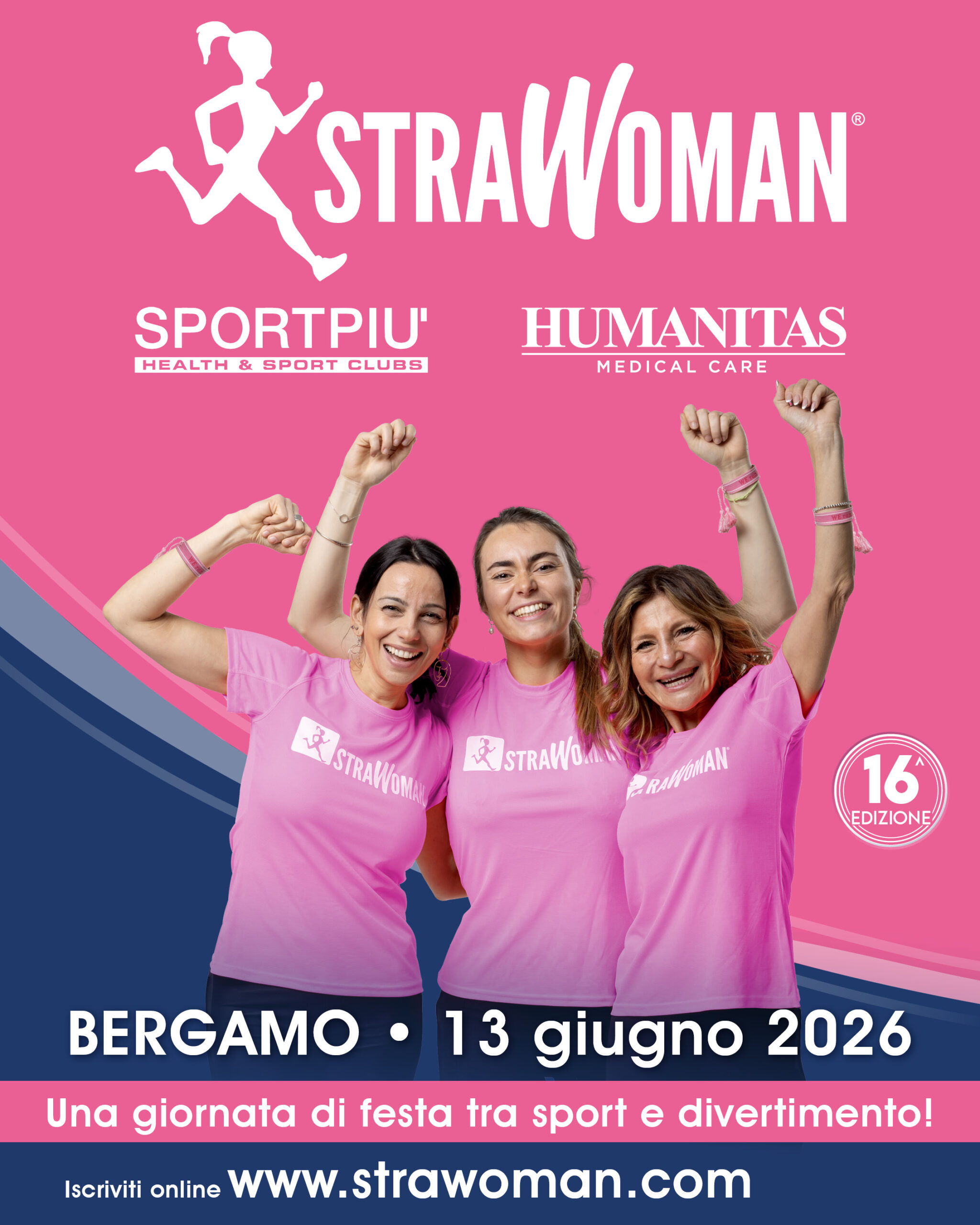 Locandina Strawoman sportpiù humanitas Bergamo