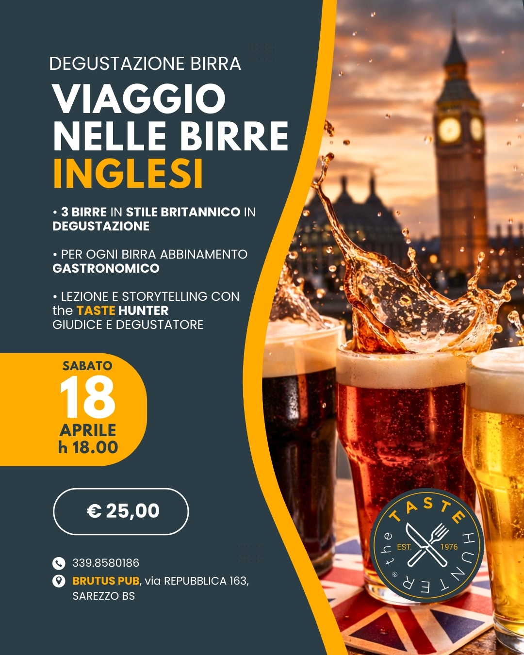 Locandina Viaggio nelle birre inglesi