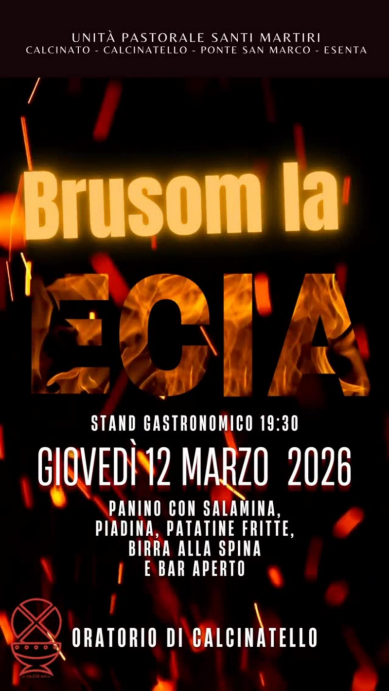 Locandina Brüsom la Vecia a Calcinatello