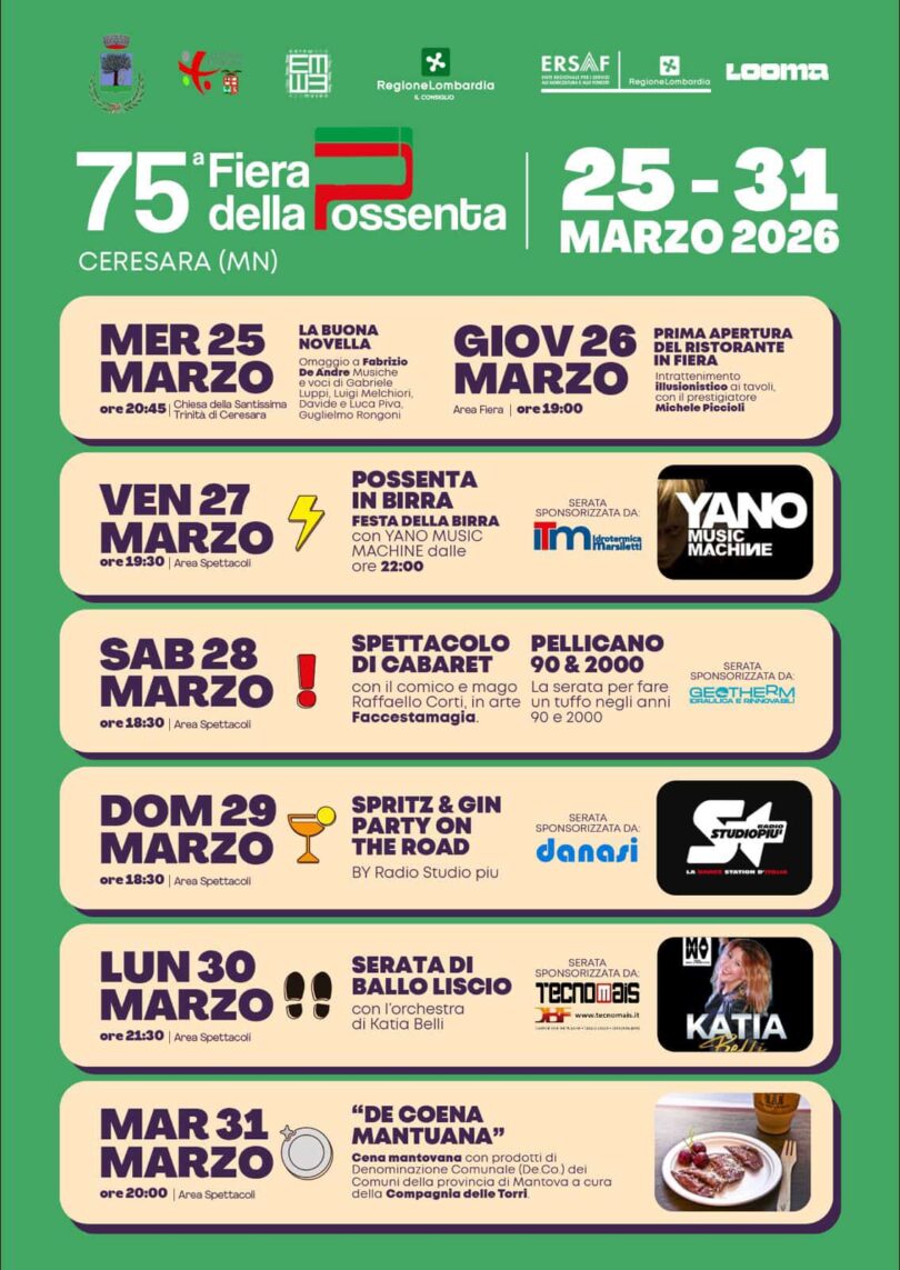 Locandina Fiera della Possenta a Ceresara