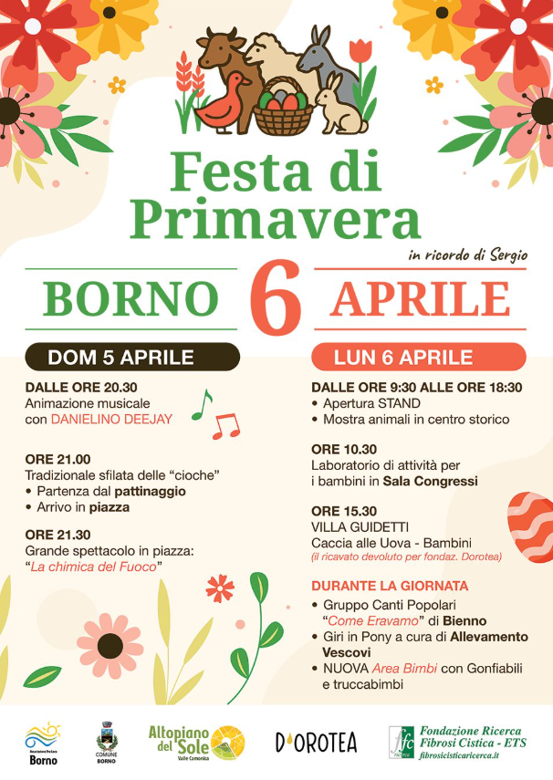 Locandina Festa di Primavera a Borno