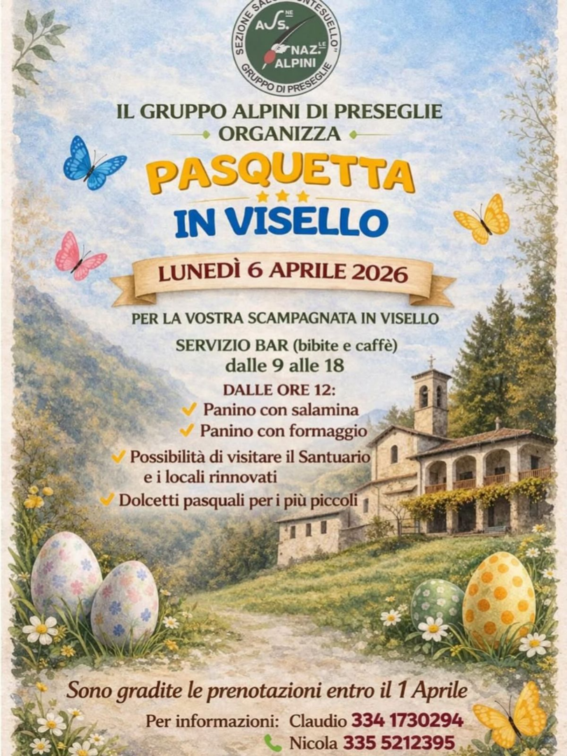 Locandina Pasquetta con gli Alpini