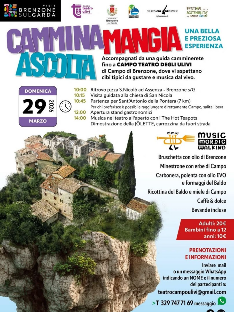 Locandina Cammina Mangia Ascolta