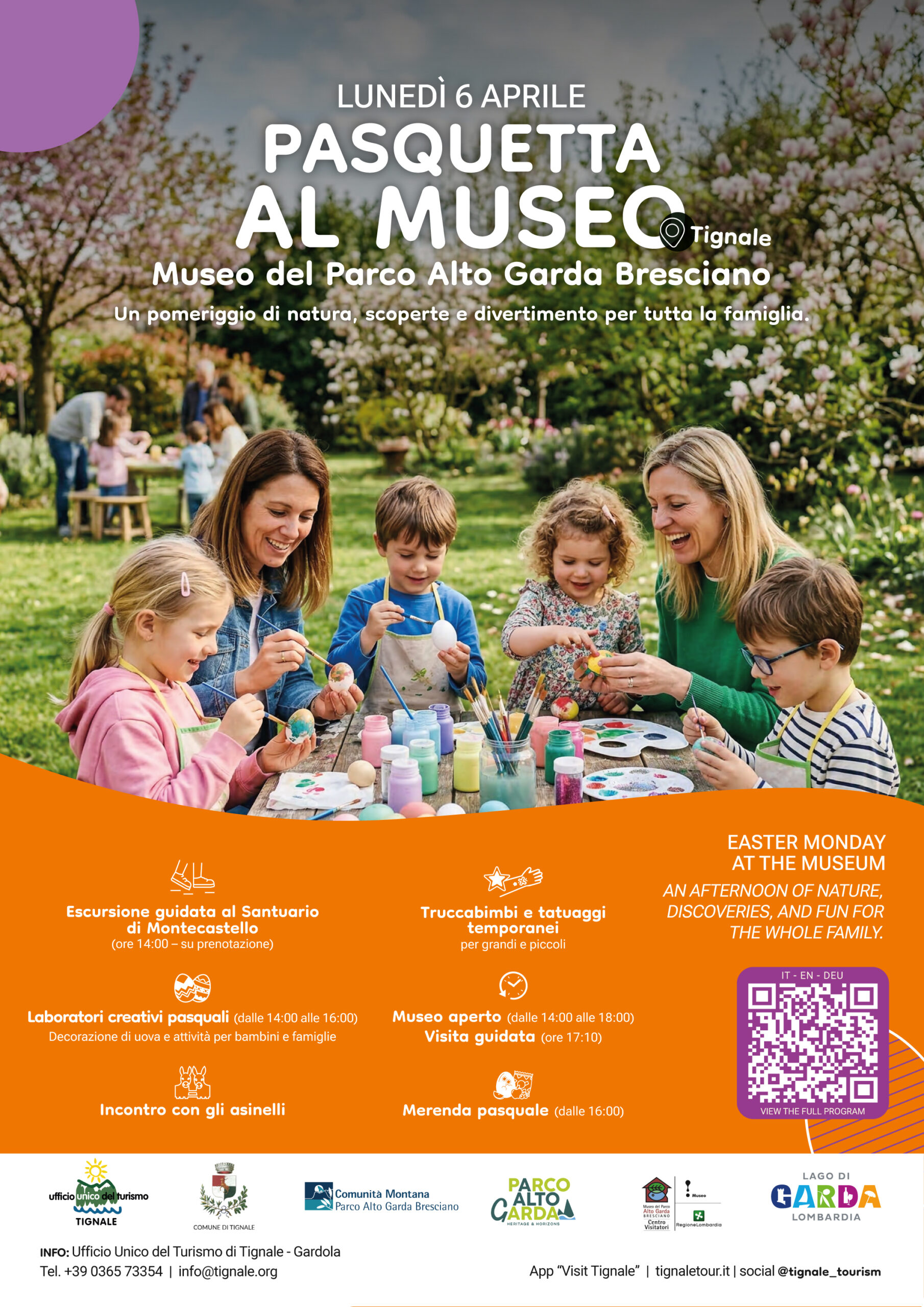 Locandina Pasquetta al museo del parco alto garda