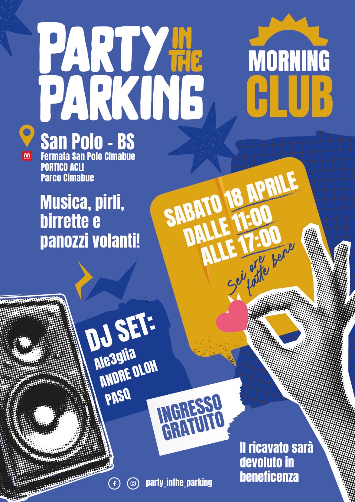 Locandina Party in the parking morning club