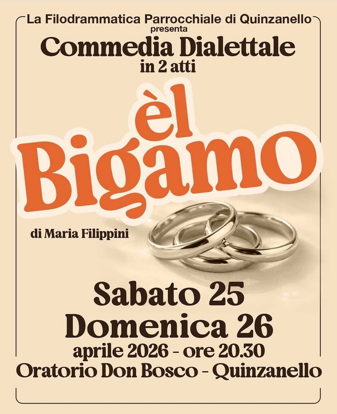 Locandina Commedia dialettale a Dello