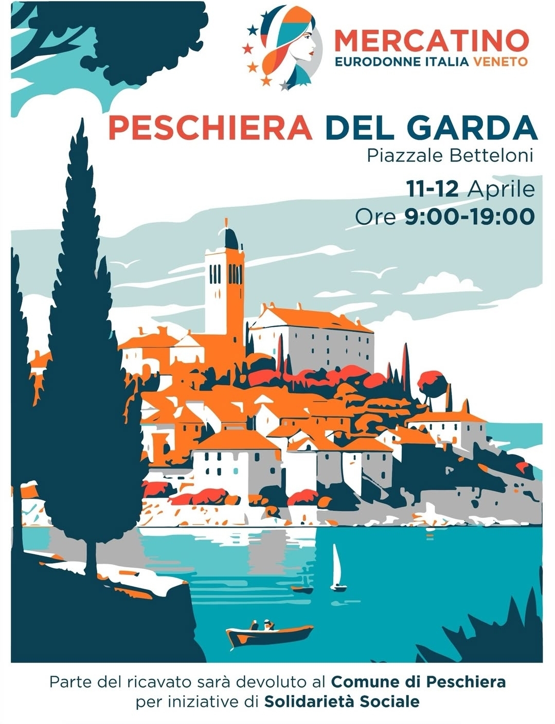 Locandina Mercatino a Peschiera del Garda
