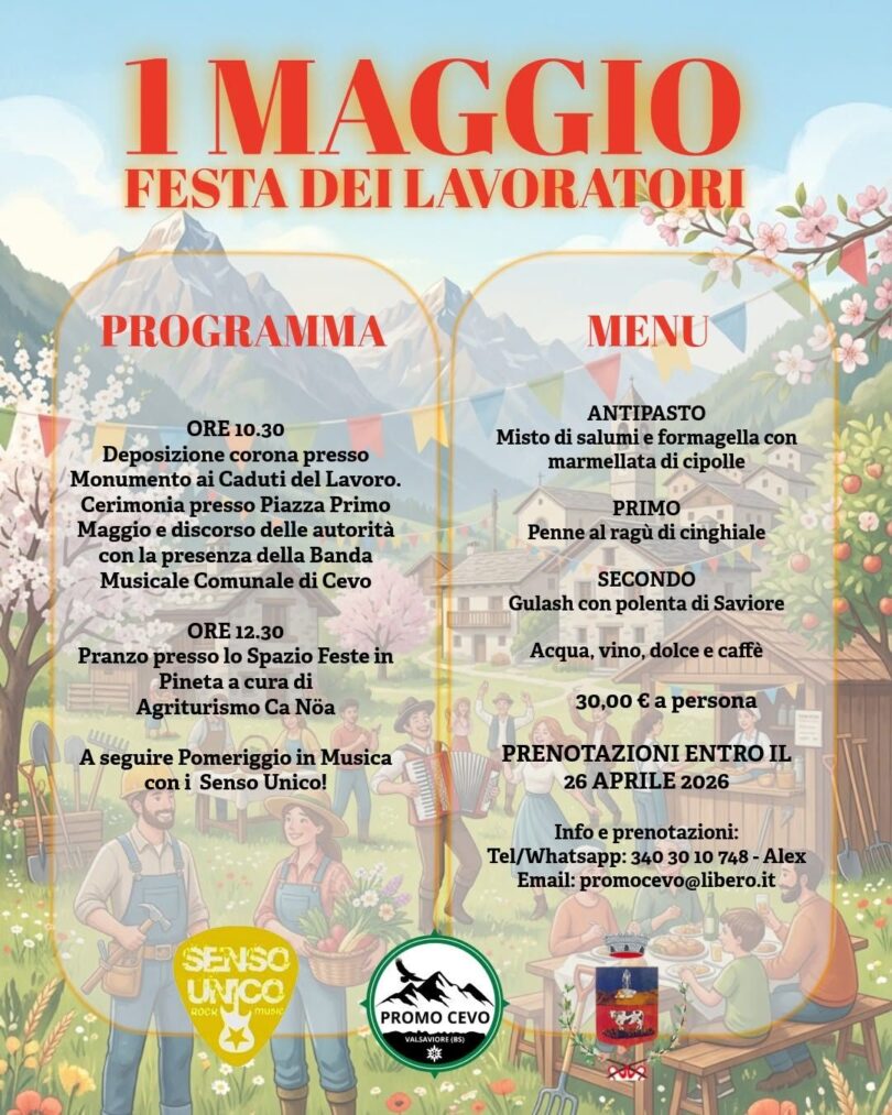 Locandina Festa dei lavoratori