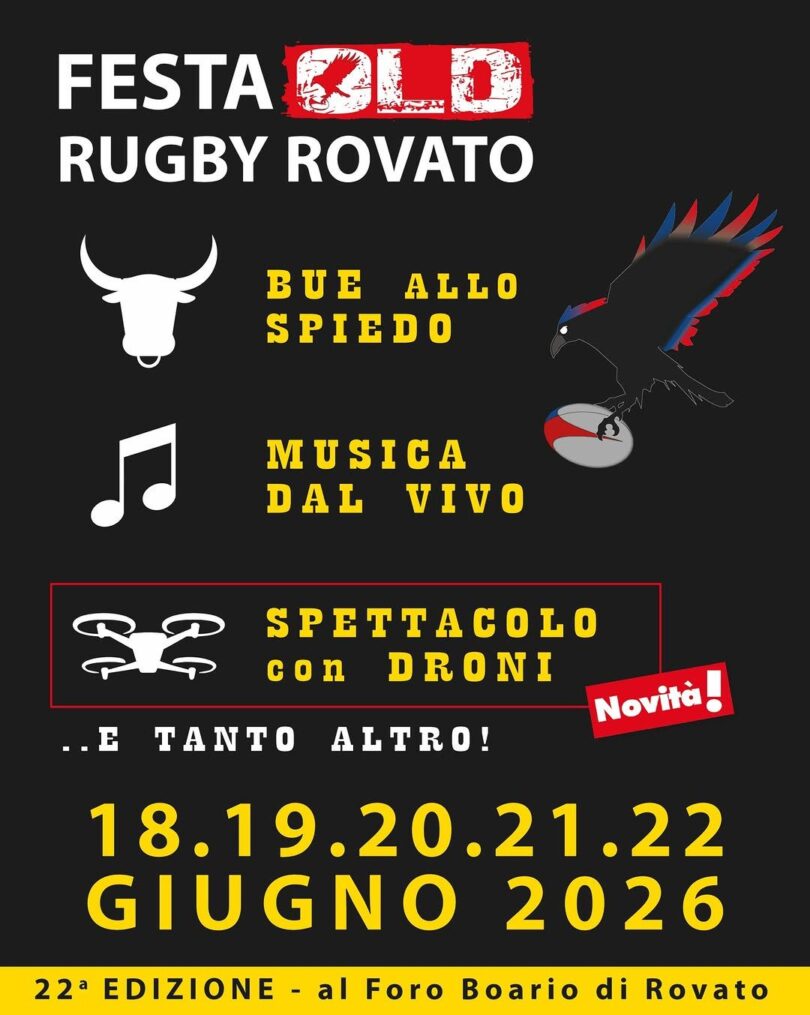 Locandina Festa del Rugby di Rovato
