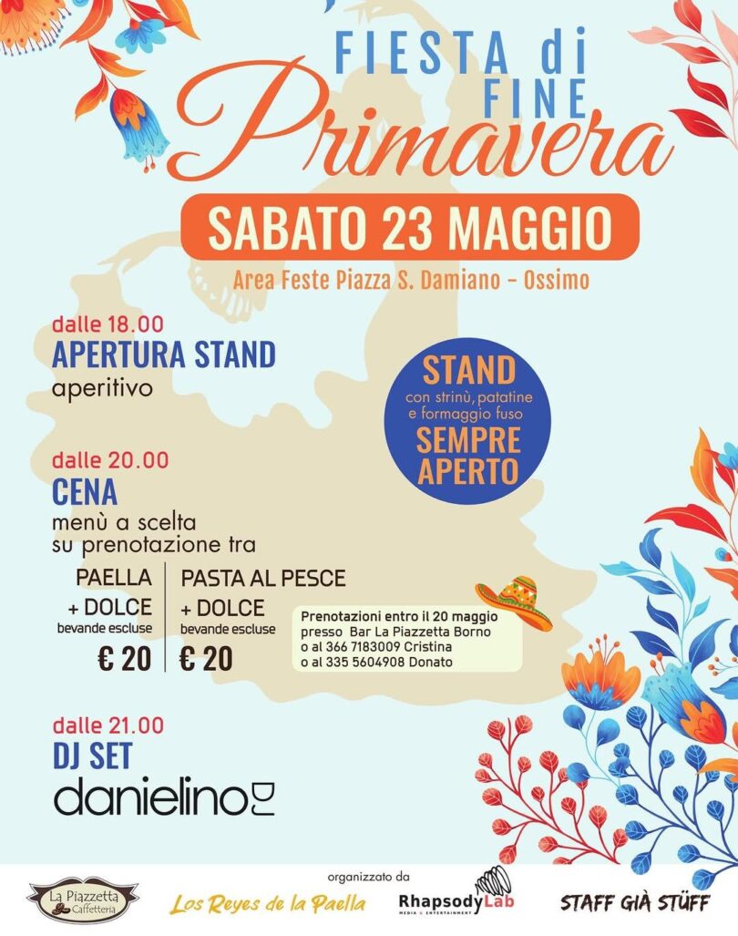 Locandina Festa di fine primavera