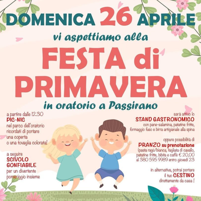 Locandina Festa di Primavera a Passirano