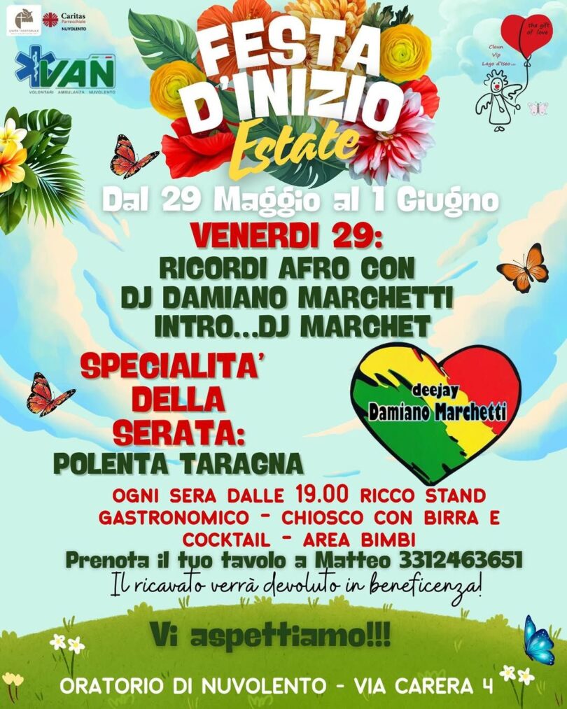 Locandina Festa d'inizio Estate