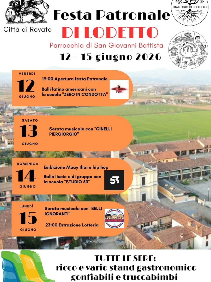 Locandina Festa Patronale di Lodetto