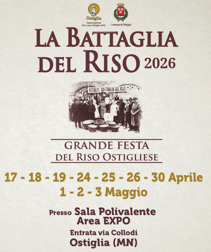 Locandina La battaglia del riso a Ostiglia
