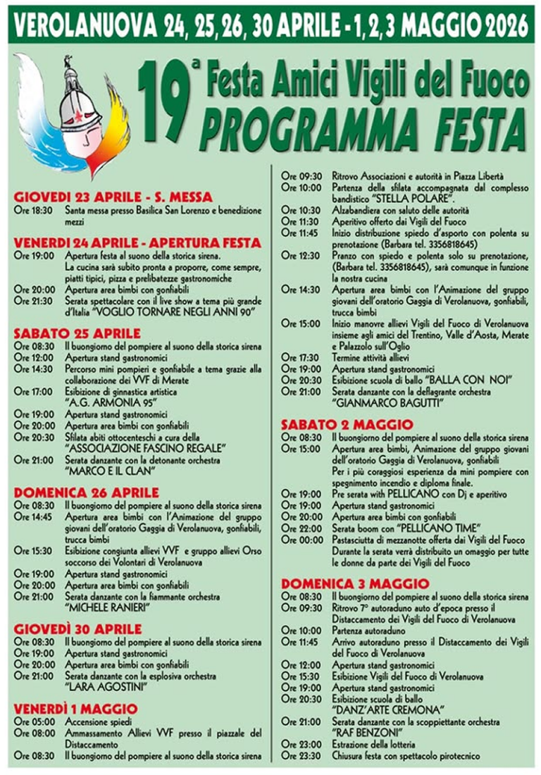 Festa dei vigili di Verolanuova