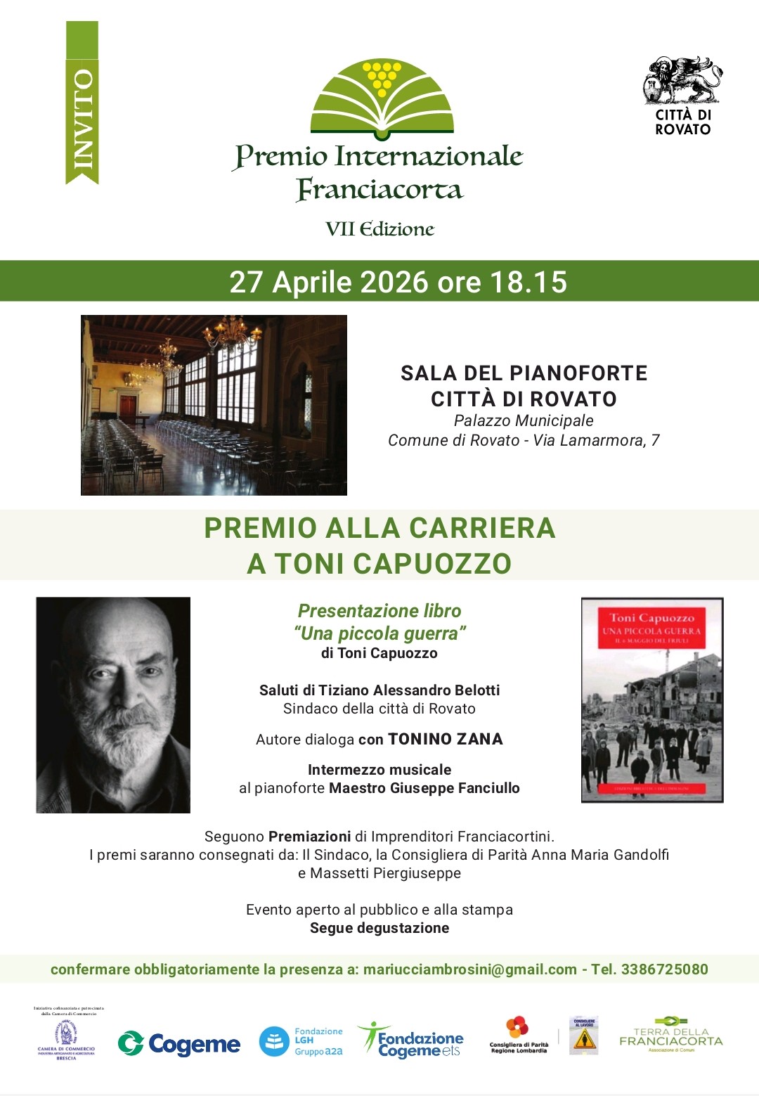 Locandina Toni Capuozzo: presentazione libro