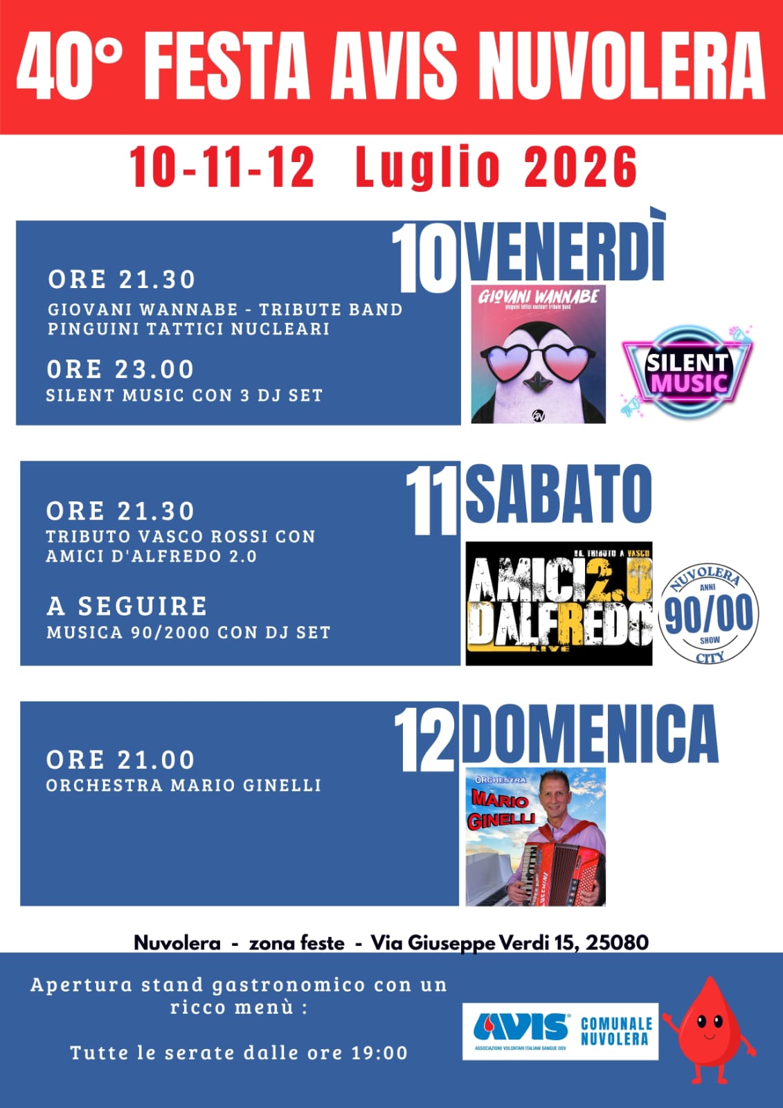 Locandina 40 esima festa dell'Avis