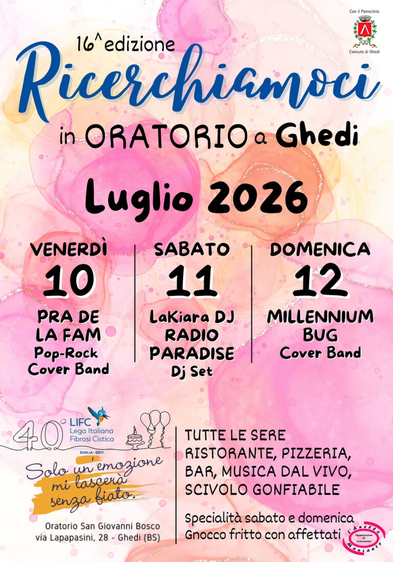 Ricerchiamoci a Ghedi 2026