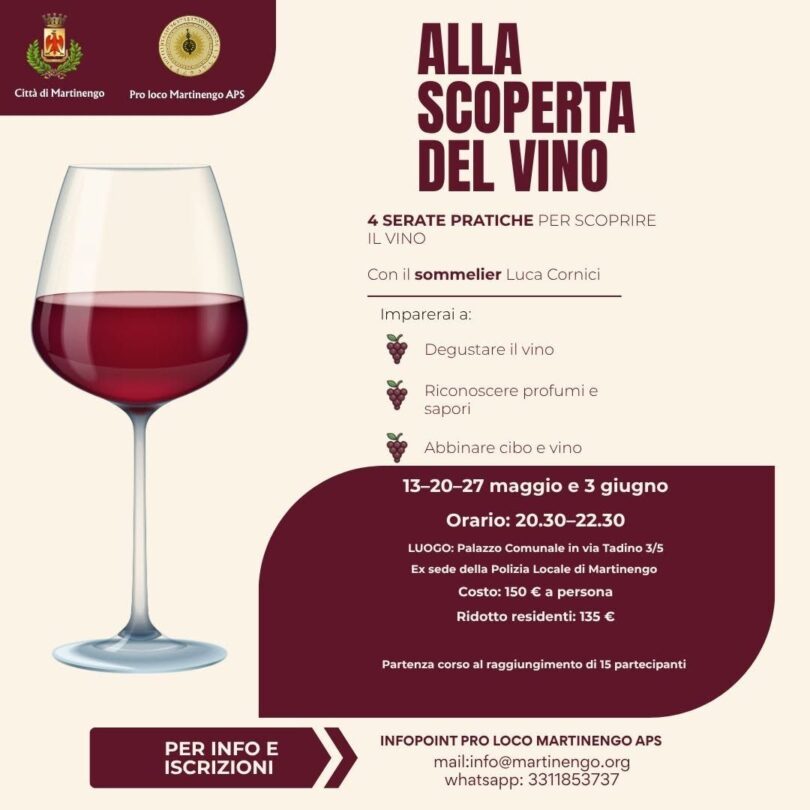 Locandina Alla scoperta del vino