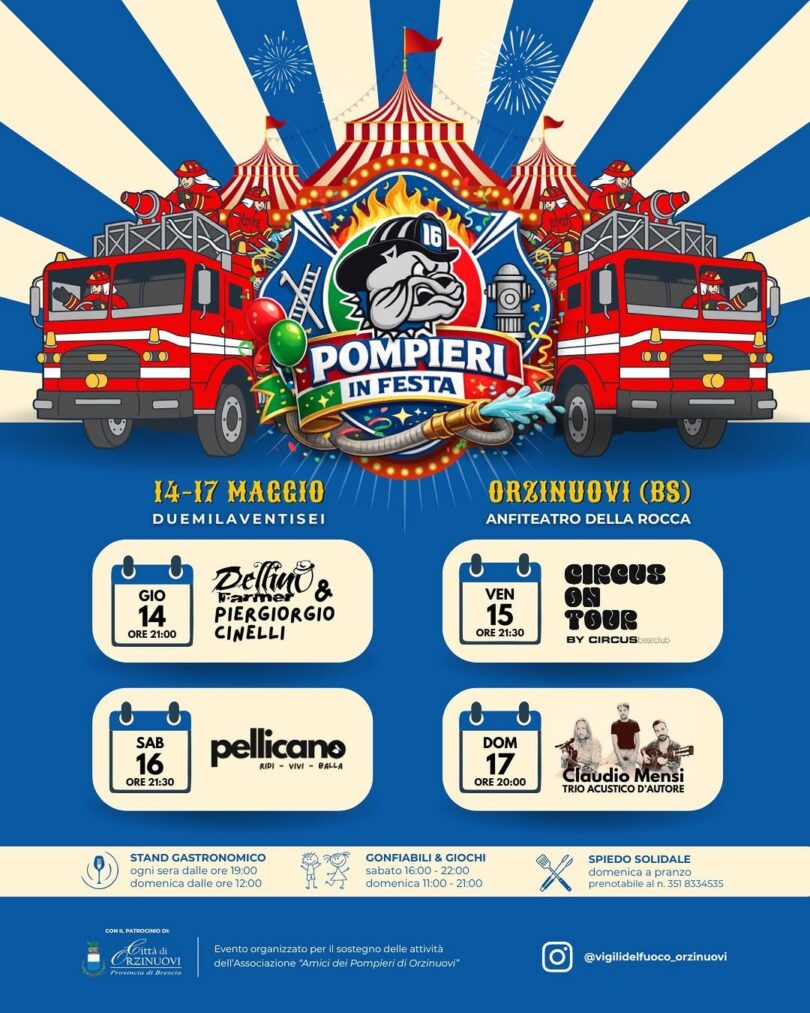 Locandina Pompieri in Festa