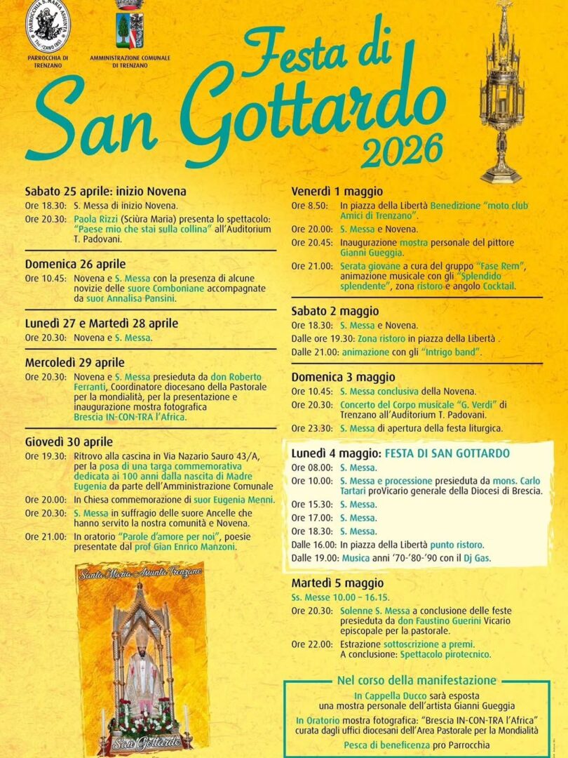 Locandina Sagra di San Gottardo
