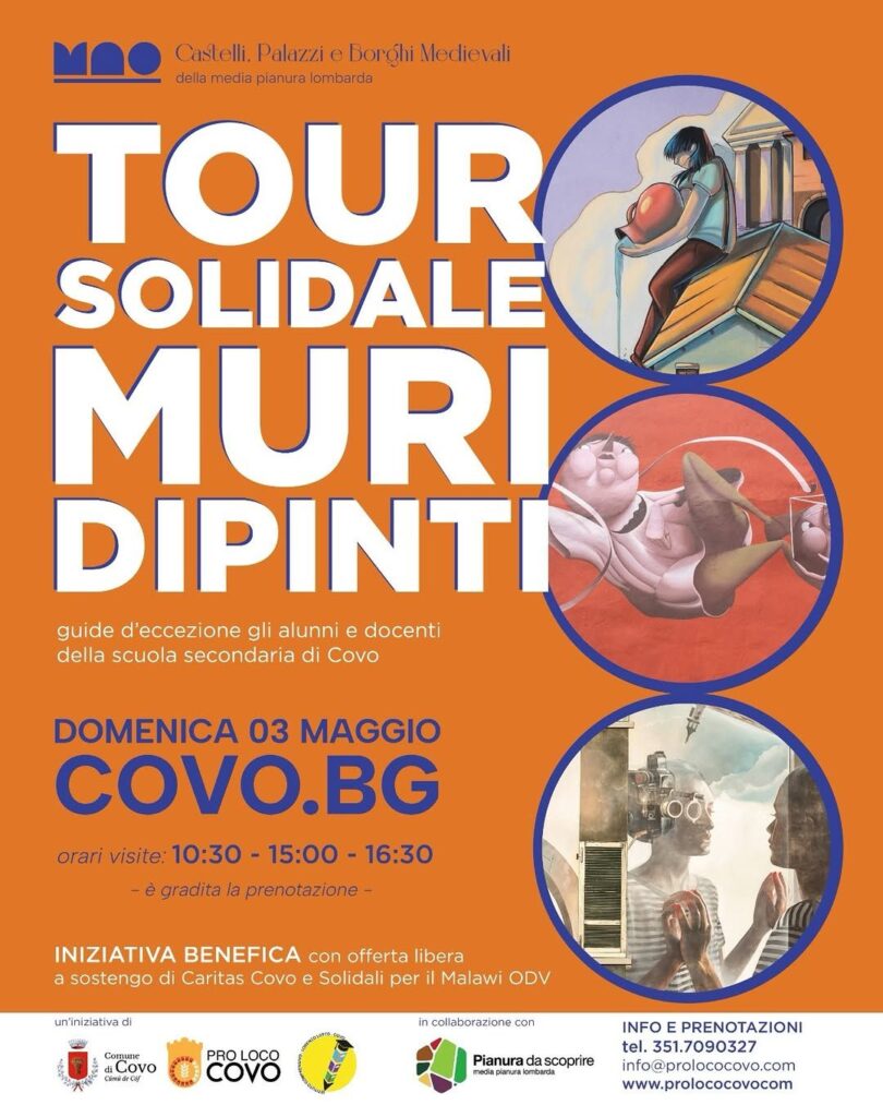 Locandina Tour solidale Muri Dipinti