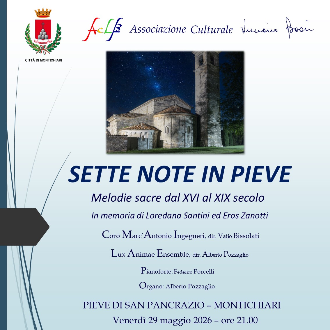 Locandina Concerto 7 note in pieve