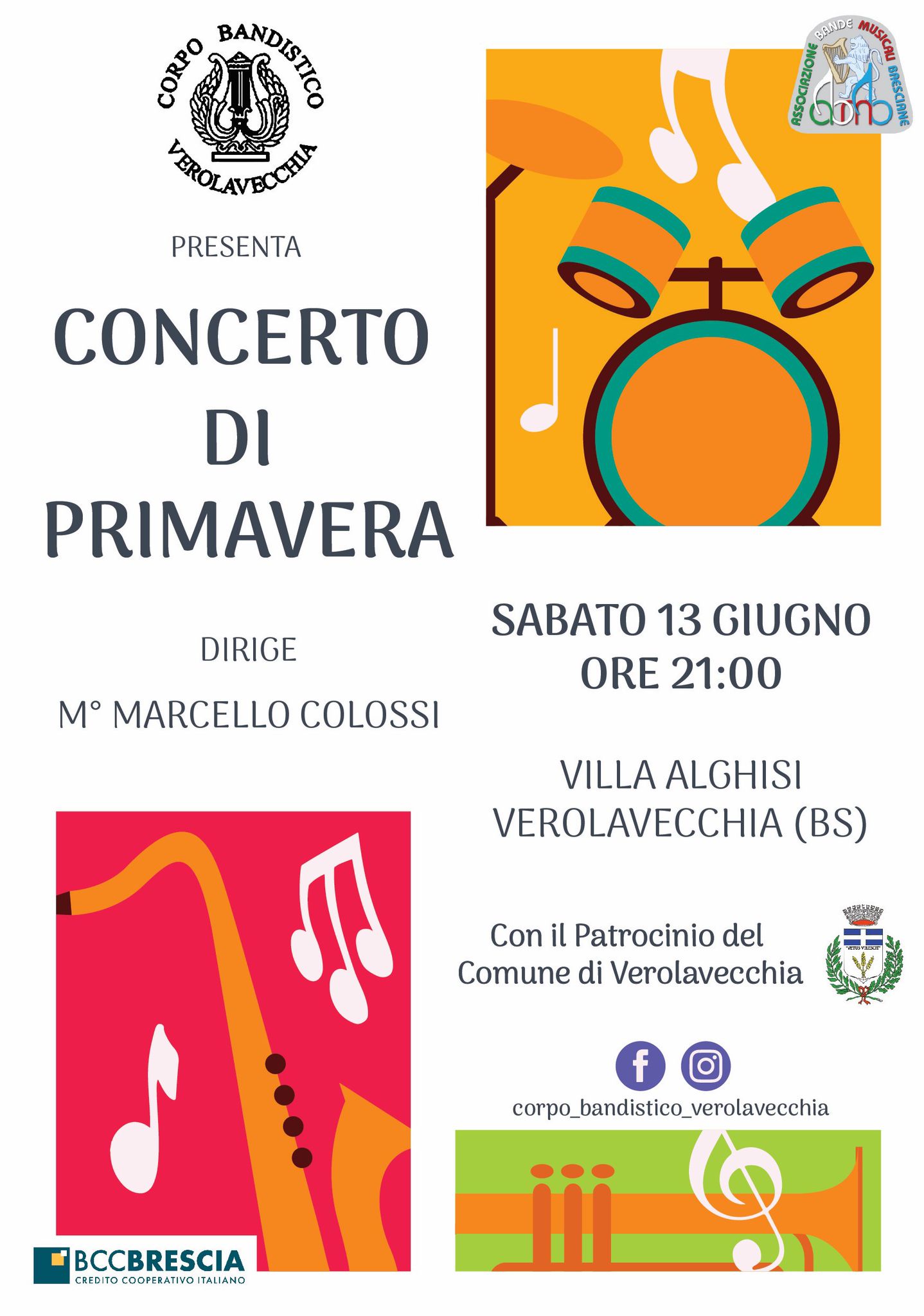 Locandina Concerto corpo bandistico