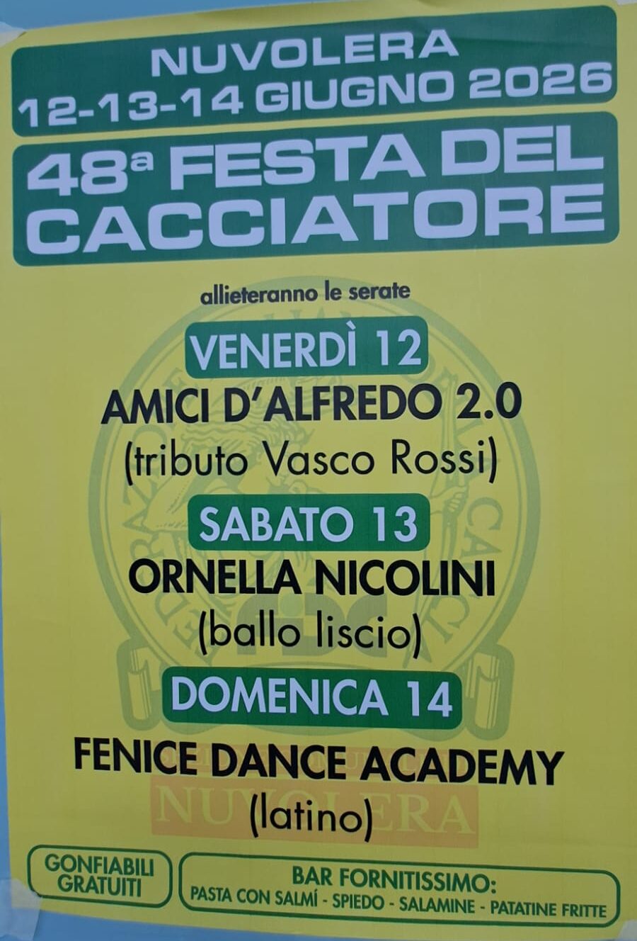 Locandina Festa del cacciatore