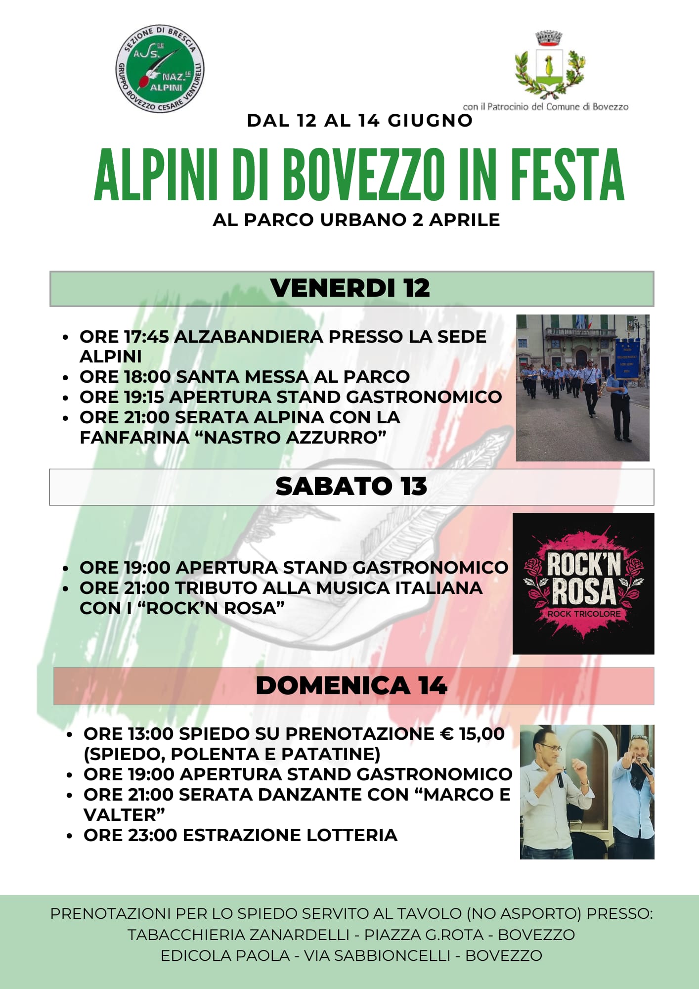 Locandina Alpini di Bovezzo in festa