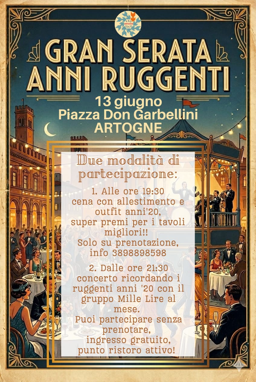 Locandina Festa anni 20