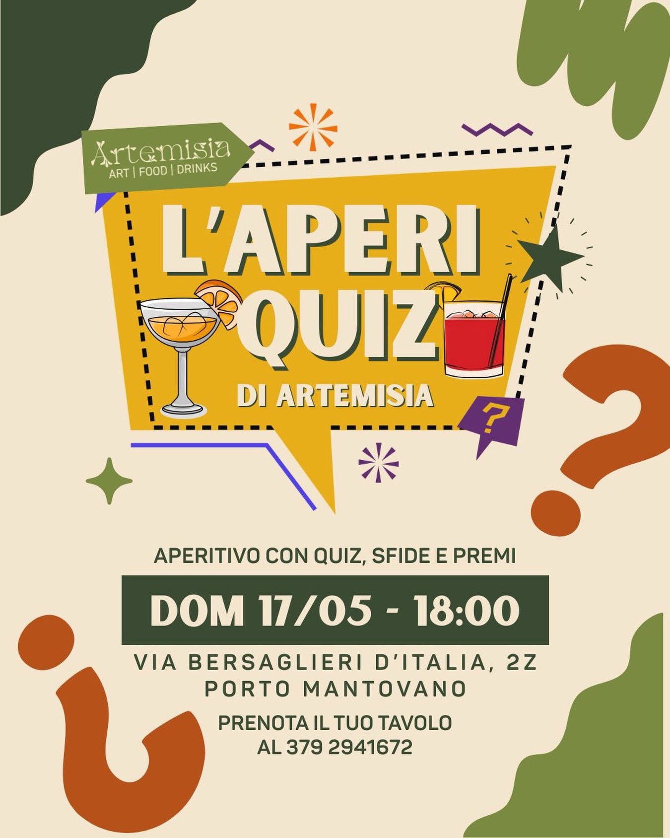 Locandina Aperiquiz artemisia