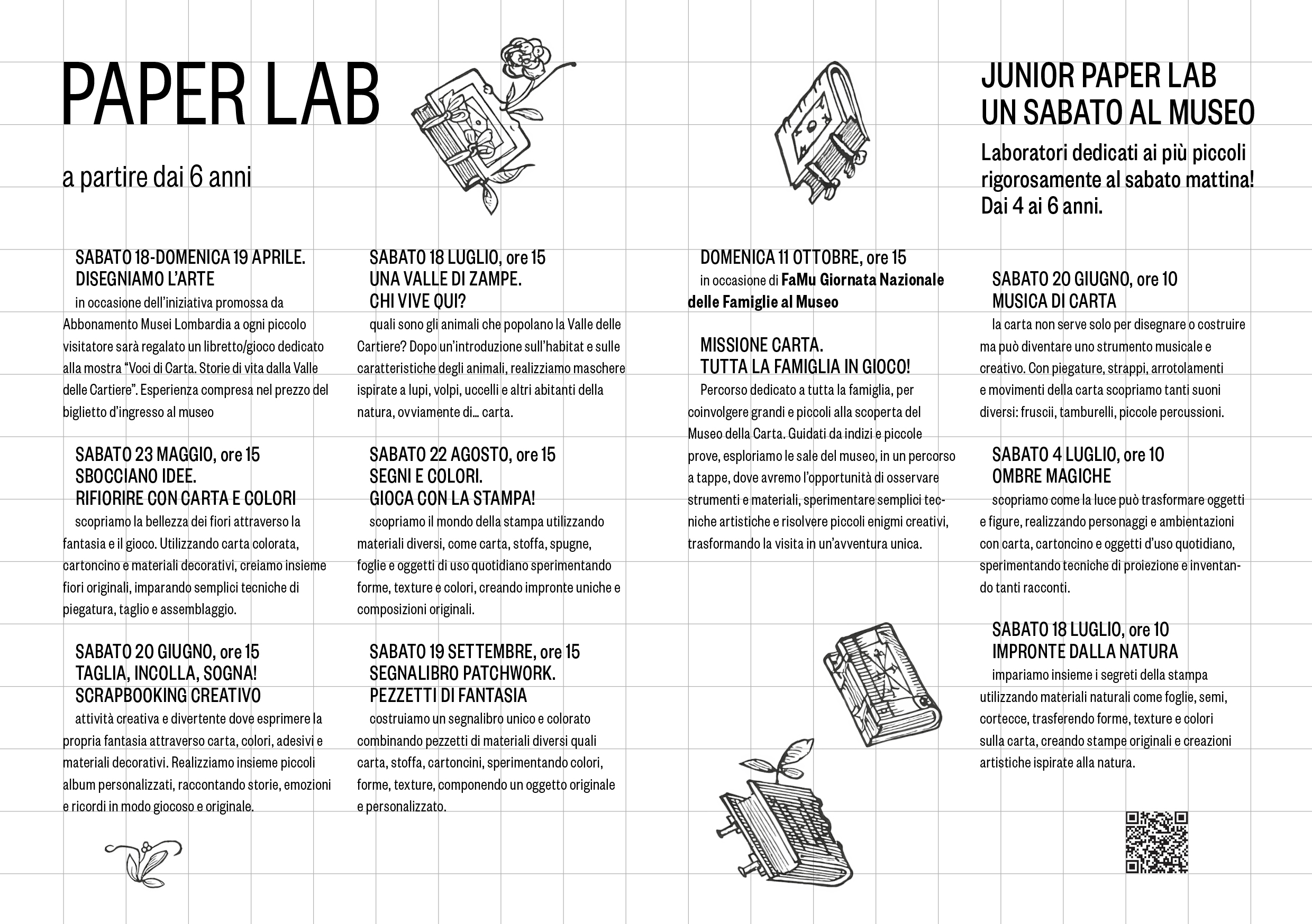 Locandina Paper lab: sbocciano idee